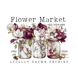 Products: Peony Jars Transfer FUNKY GLASS ART