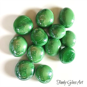 Products: Mini Glass Gems - Green FUNKY GLASS ART