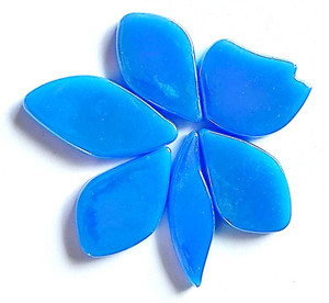 Fallen Petals - Peralised True Blue FUNKY GLASS ART