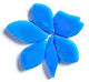 Fallen Petals - Peralised True Blue FUNKY GLASS ART
