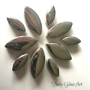Ceramic Petals - Silver FUNKY GLASS ART