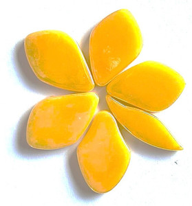 Fallen Petals - Peralised Goldenrod FUNKY GLASS ART