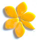 Fallen Petals - Peralised Goldenrod FUNKY GLASS ART