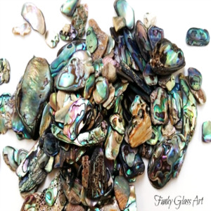 Products: Paua Pieces - Fines FUNKY GLASS ART