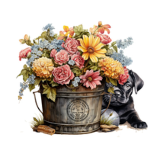 Products: Peeking Pug 1 FUNKY GLASS ART