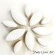 Ceramic Petals - White FUNKY GLASS ART