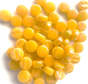 Products: Darling Dotz 8mm - Pearlised Golden Yellow FUNKY GLASS ART