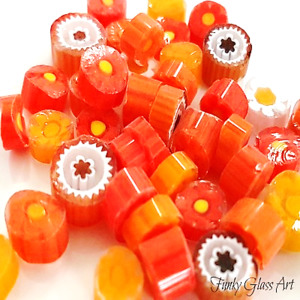 Millefiori - Persian Orange Mix FUNKY GLASS ART