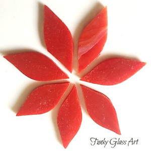 Products: Stained Glass Small Petals Deep Red FUNKY GLASS ART