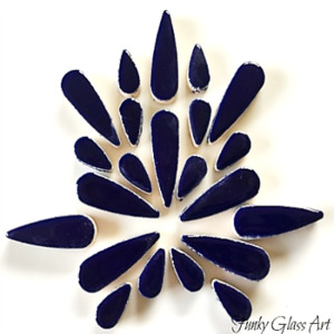 Products: Ceramic Teardrops - Indigo Blue 100gms FUNKY GLASS ART