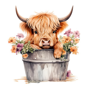 Highland Cow FUNKY GLASS ART