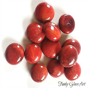 Products: Mini Glass Gems - Red FUNKY GLASS ART