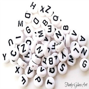 Acrylic Alphabet Tiles FUNKY GLASS ART