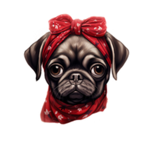 Products: Pug 1 FUNKY GLASS ART