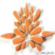 Ceramic Teardrops - Orange 100gms FUNKY GLASS ART