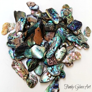 Paua Pieces - Small FUNKY GLASS ART