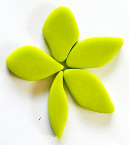 Products: Fallen Petals - Acid Green FUNKY GLASS ART