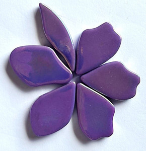Fallen Petals - Peralised Magenta FUNKY GLASS ART