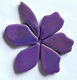 Fallen Petals - Peralised Magenta FUNKY GLASS ART
