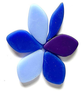 Fallen Petals - Salvia Mix FUNKY GLASS ART