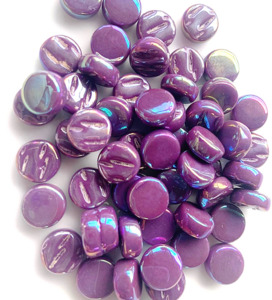 Darling Dotz 8mm - Pearlised Grape FUNKY GLASS ART