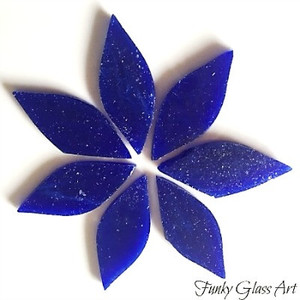 Stained Glass Small Petals Lapis FUNKY GLASS ART