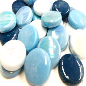 XL Turquoise Oasis FUNKY GLASS ART