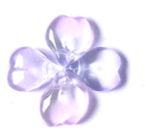 Glass Heart Petals - Soft Pink FUNKY GLASS ART