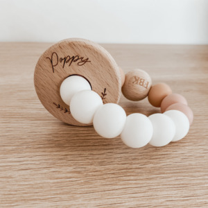 Personalised teething ring