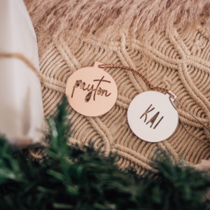 Christmas name bauble
