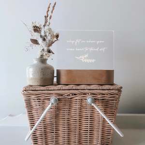 Quotation night light- No base, acrylic top only