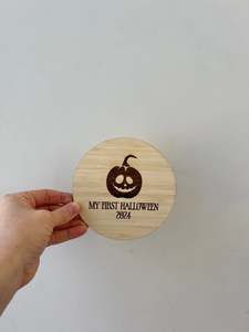 My First Halloween Milestone Plaque