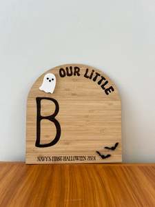 My Little Boo Halloween Plaque