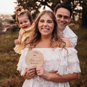 Botanical announcement plaque