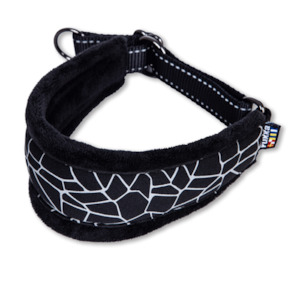 Rukka Cube Hound Dog Collar: Soft Padded Slip Collar for Long-Necked Dogs