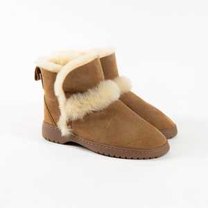 Slippers: Spilled Wool Mini Sheepskin Boot