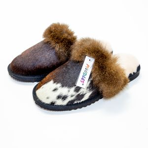 Cowhide Scuff: Plush Moodles