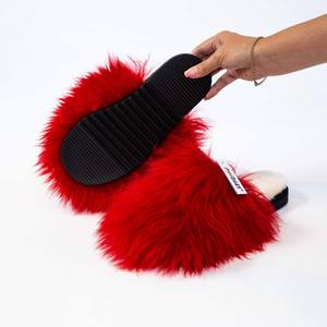 Fluffy Sheepskin Scuff: Riding Hood Moodles