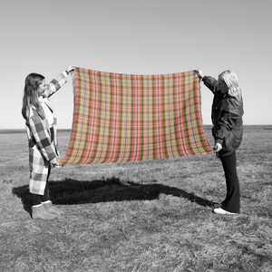 Wool Blanket: Scott Green Antique Tartan Lambswool Blanket