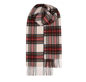 Woollen Scarves: Bowhill Stewart Dress Modern Lambswool Scarf | Wool Scarf