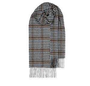 Woollen Scarves: Bowhill Burns Check Lambswool Scarf | Wool Scarf