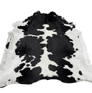 Black and White Premium Cowhide Rug