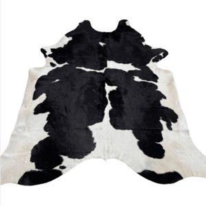 Black and White Premium Cowhide Rug