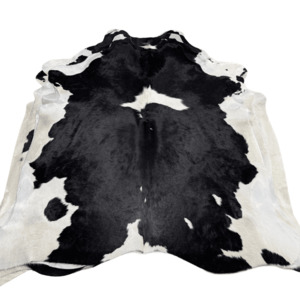 Black and White Premium Cowhide Rug