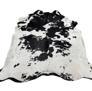 Black and White Premium Cowhide Rug