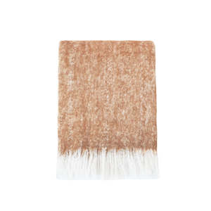 All Decor: Sorrento Throw - Wool Blend - Clay