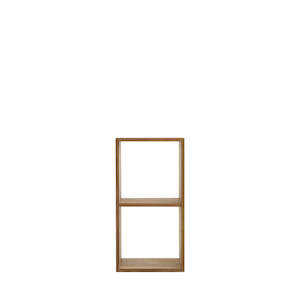 Cube 2 - Oak/Oak Veneer Natural Oil - Bookcase