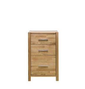 Timberdining: Modena 3 Drawer Chest - Oak / Oak Veneer Timber - Natural Oil