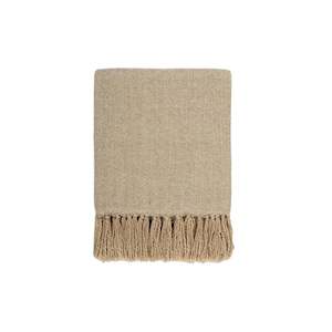 Throw - Richmond - Wool/Acrylic - Putty