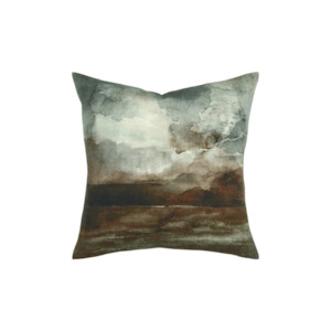 Back In Stock: Cushion - Ivy With Feather Inner - Black